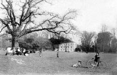 Twickenham Marble Hill House,park-countryside,lady cyclist